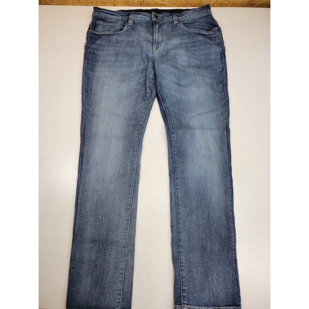 Buffalo‎ David Bitton Skinny Max Jeans Men's 38x32 Blue Stretch Slim Tapered...